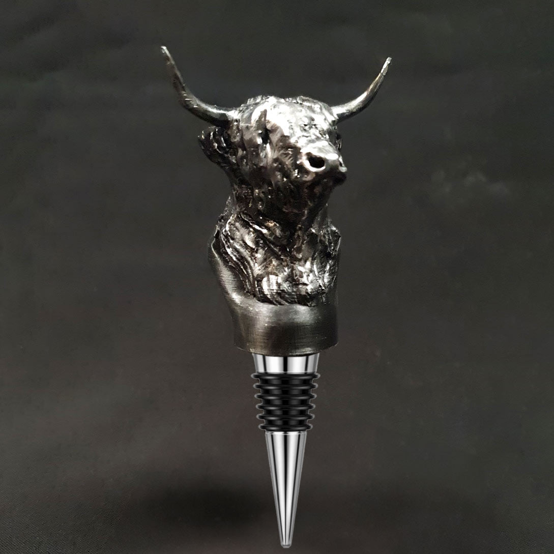 Highland Cow Bottle Stopper