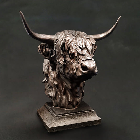 Cow Bust Statue