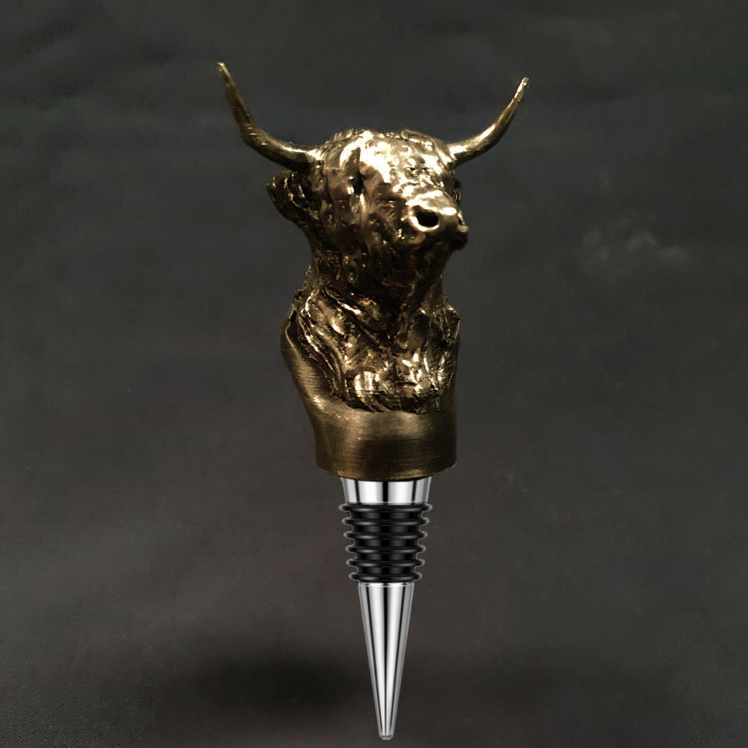 Highland Cow Bottle Stopper