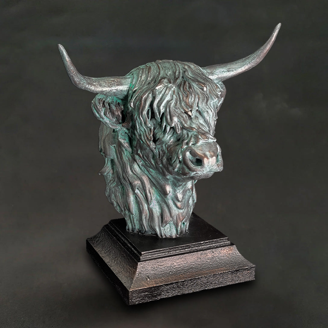 Cow Bust Statue