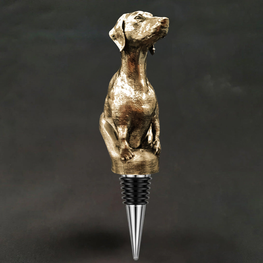 Smooth Dachshund Bottle Stopper