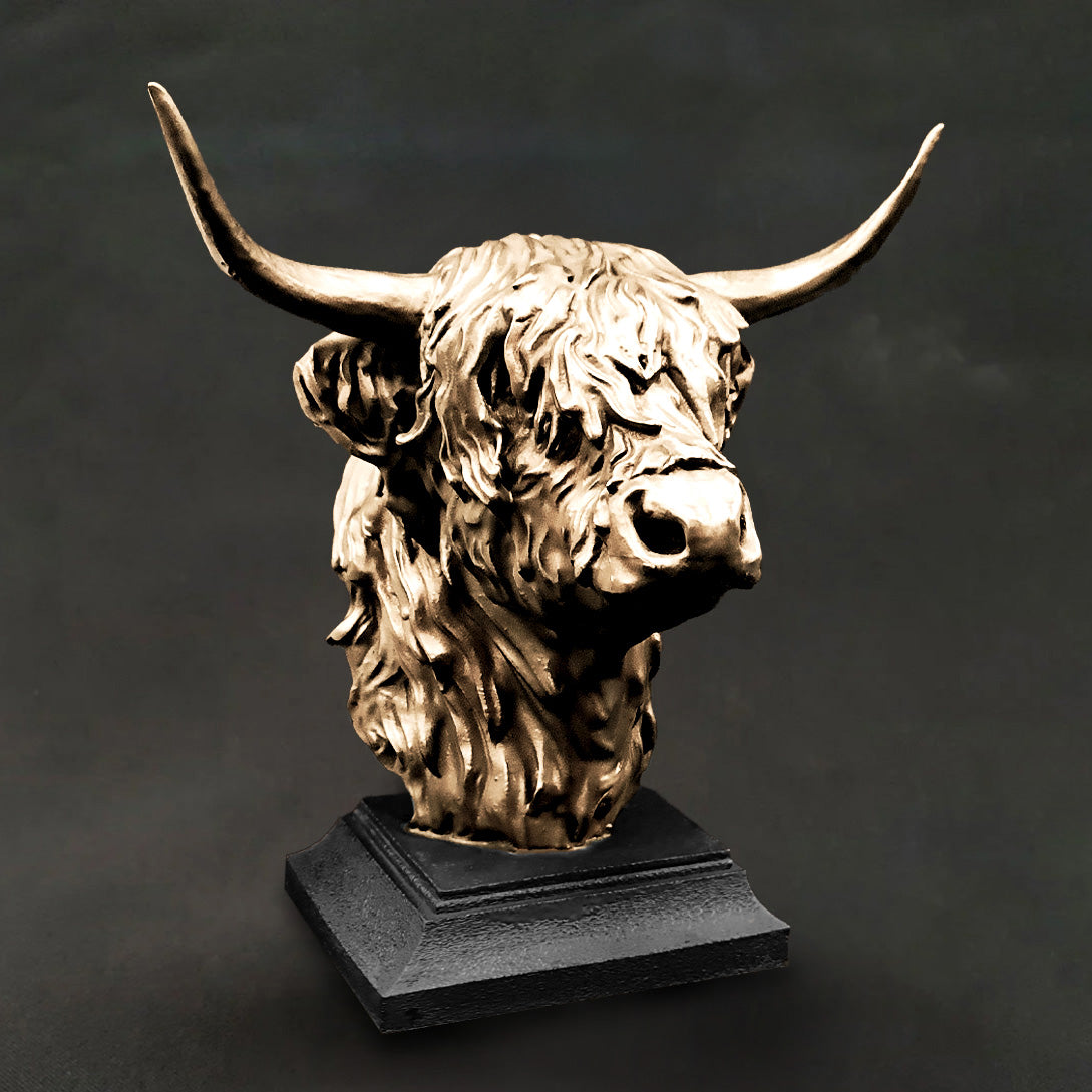 Cow Bust Statue