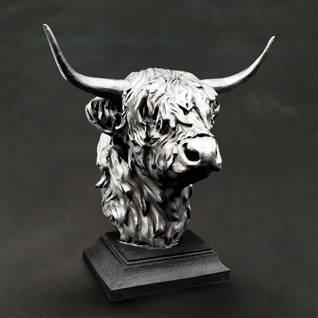 Cow Bust Statue