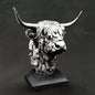 Cow Bust Statue