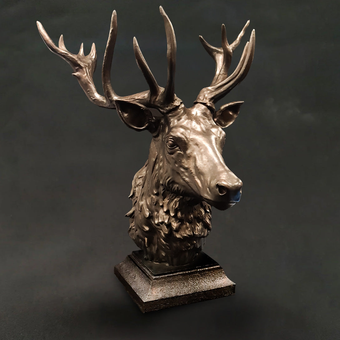 Stag Bust Statue